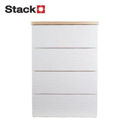 4 TIER DRAWER 56.5X43X81CM MOKU WHITE