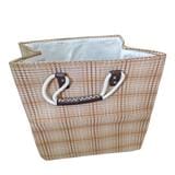 COSSY PLUS EVA RECTANGLE LAUNDRY BASKET WITH HANDLE CP-EVA4536 BROWN