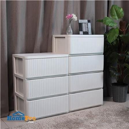 4 TIER DRAWER 53.5X40X92.5CM FLOW WHITE