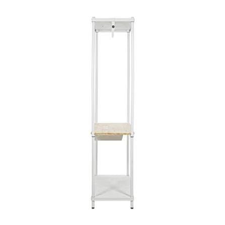 WIRENET WITH 2 SHELF WHITE 80CM PLIM NORDY