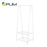 A FLAME CLOTHES RACK WITH 2-TIER SHELF PLIM 60CM WHITE
