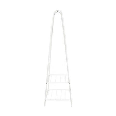 A FLAME CLOTHES RACK WITH 2-TIER SHELF PLIM 60CM WHITE
