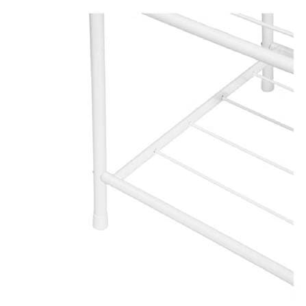 A FLAME CLOTHES RACK WITH 2-TIER SHELF PLIM 60CM WHITE