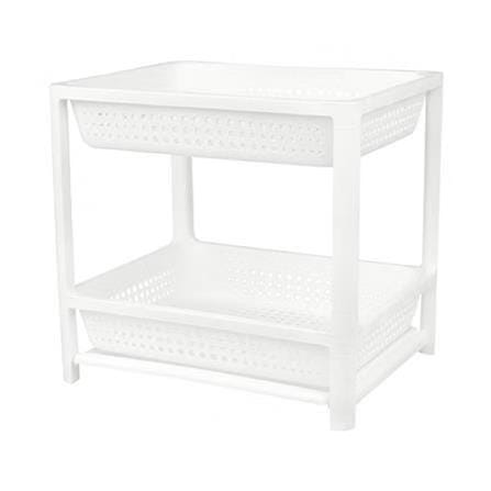 DISH RACK MULTIFUNCTION 2TIER KECH WHITE HH-1072/2 35.7X44.2X41.5CM