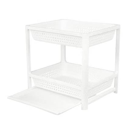 DISH RACK MULTIFUNCTION 2TIER KECH WHITE HH-1072/2 35.7X44.2X41.5CM