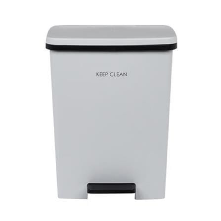 PEDAL BIN SQUARE SOFT CLOSE 20L GREY