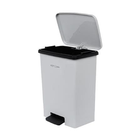 PEDAL BIN SQUARE SOFT CLOSE 20L GREY