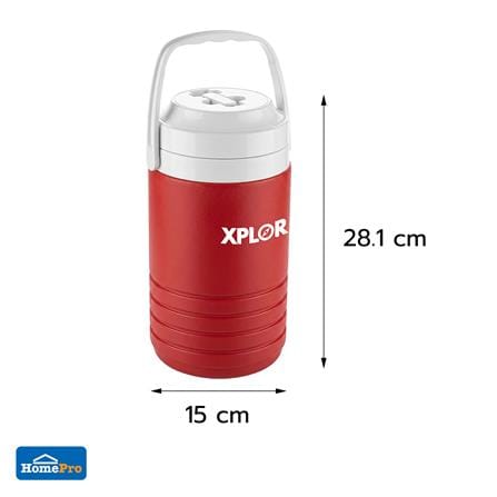 ROUND COOLER BOX SPRING XPLOR 2.5L RED