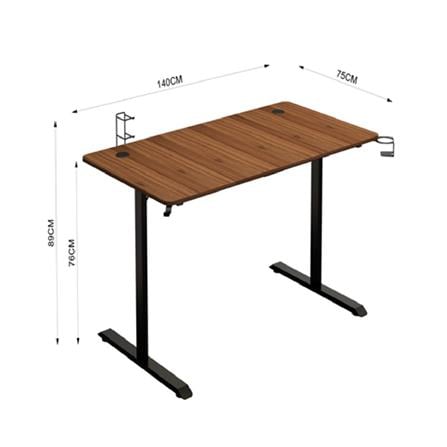 WORKING DESK FURDINI  GT-014D 140X75CM WALNUT