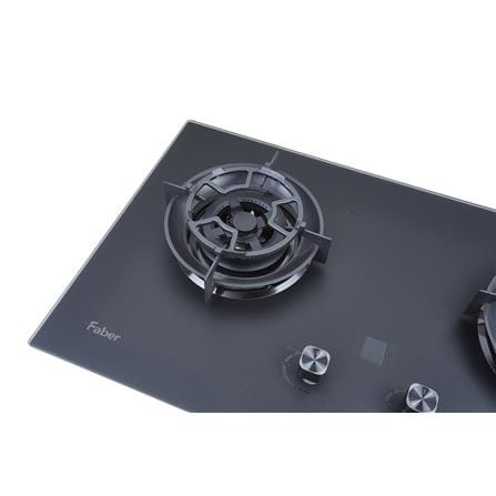 FABER FLEXIBLE CUT OUT GAS HOB FBIH-G902B580TGM BLACK 2 BURNERS 5.8KW 90CM WITH TIMER