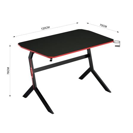 GAMING DESK FURDINI GT-002HC BLACK