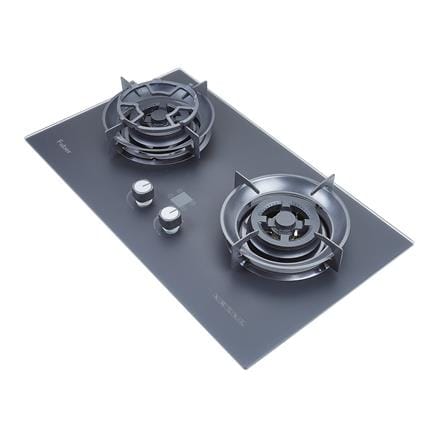 FABER FLEXIBLE CUT OUT GAS HOB FBIH-G752B580TGM BLACK 2 BURNERS 5.8KW 75CM WITH TIMER