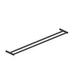 JOHNSON SUISSE DOUBLE TOWEL RAIL 80CM WBBA100374MB MATT BLACK