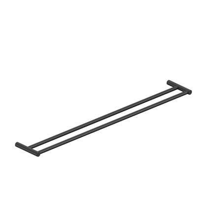JOHNSON SUISSE DOUBLE TOWEL RAIL 80CM WBBA100374MB MATT BLACK