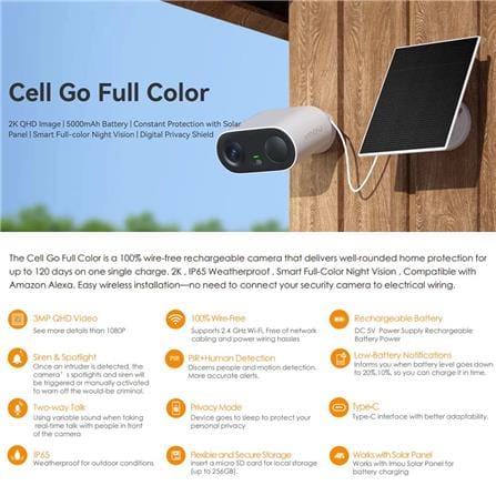 IMOU CCTV CAMERA CELL GO FULL COLOR KIT 3MP