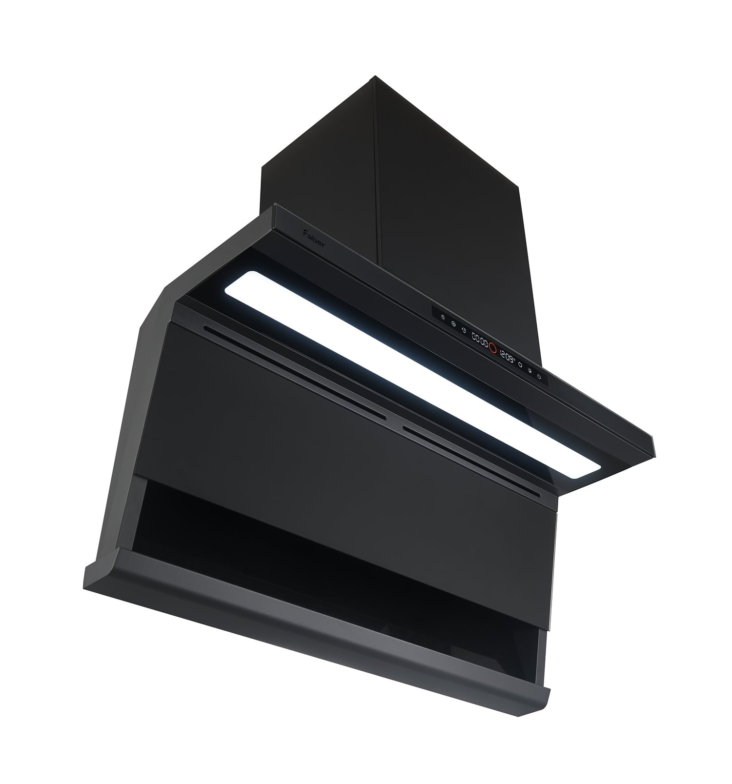 FABER DESIGNER HOOD COMODO L FCH-LMD90S301BKMG 90CM 3000M3/H MATT BLACK BLDC MOTOR