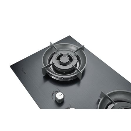 FABER FLEXIBLE CUT OUT STAINLESS STEEL GAS HOB INOX FBIH-G752B520SSB BLACK 2 BURNERS 5.2KW 75CM