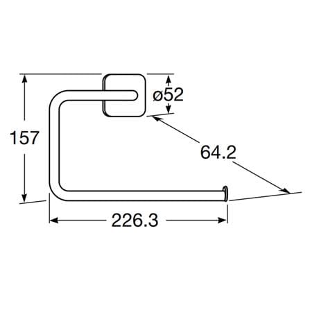 ROCA VICTORIA TOWEL RING A817886C00 CHROME