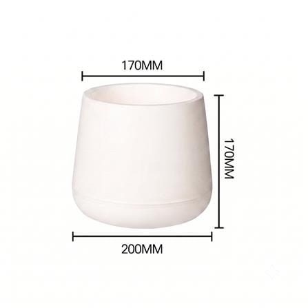 CL DOUBLE WALL PP PLASTIC PLANT POT GQ3312-WE 17CM