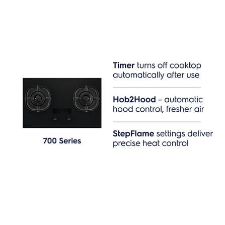 ELECTROLUX 80CM 700 SERIES BUILT-IN GAS HOB EHG8267MF 2BURNERS 5.2KW 80CM