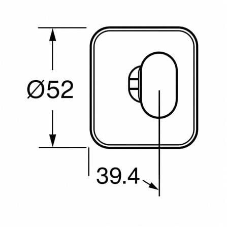 ROCA VICTORIA ROBE HOOK A817880C00 CHROME