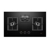 FOTILE EPS-I SERIES FLEXIBLE CUT OUT GAS HOB GEG88306-I BLACK 3 BURNERS 5.35KW+1.7KW 88CM SMART SYNC