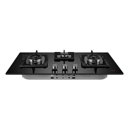 FOTILE EPS-I SERIES FLEXIBLE CUT OUT GAS HOB GEG88306-I BLACK 3 BURNERS 5.35KW+1.7KW 88CM SMART SYNC