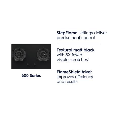 ELECTROLUX 80CM 600 SERIES BUILT-IN GAS HOB EHG8256MF 2BURNERS 5.2KW 80CM