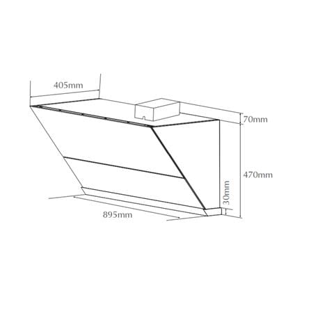 FOTILE RANGE HOOD JQG9055-i BLACK 2000M3/HR BLDC MOTOR SMART SYNC