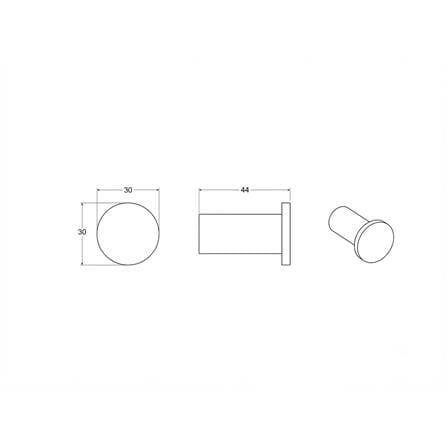 ROCA CESENA-R ROBE HOOK A817994C00 CHROME