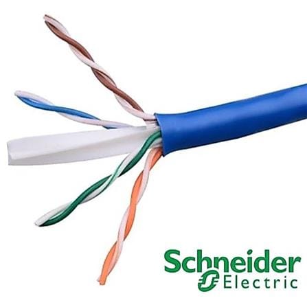 SCHNEIDER ACTASSI CAT6 FULL COPPER 4PR UTP AWG23 CABLE 305M BLUE