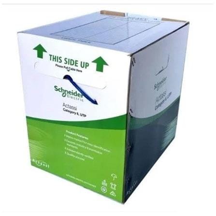 SCHNEIDER ACTASSI CAT6 FULL COPPER 4PR UTP AWG23 CABLE 305M BLUE