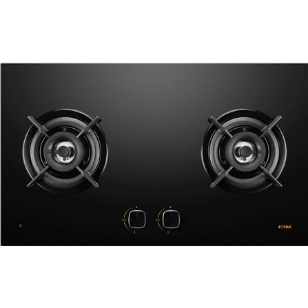 FOTILE FLEXIBLE CUT OUT GAS HOB GHG78221-I BLACK 2 BURNERS 5.0KW 78CM SMART SYNC