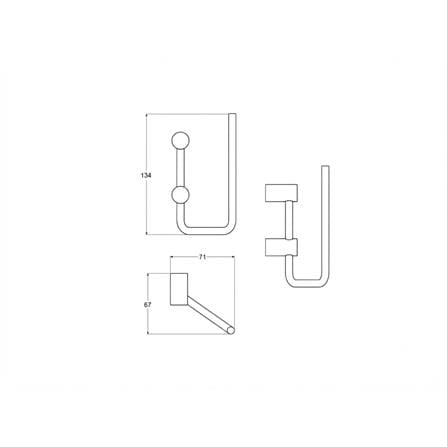 ROCA CESENA-R SPARE PAPER HOLDER A817998C00 CHROME