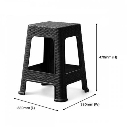 FELTON RATTAN PP STOOL FUN3794RC