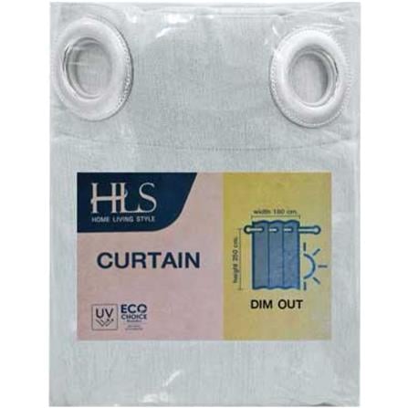 HOME LIVING STYLE CURTAIN EYELET ROBYN 180X220CM GRAY