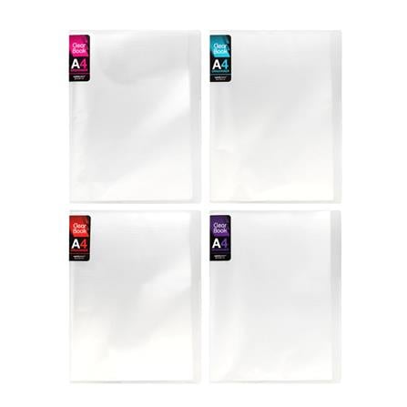 UNICORN A4 CLEAR BOOK UCB-30HTT 6'S/PACK TRANSPARENT COVER