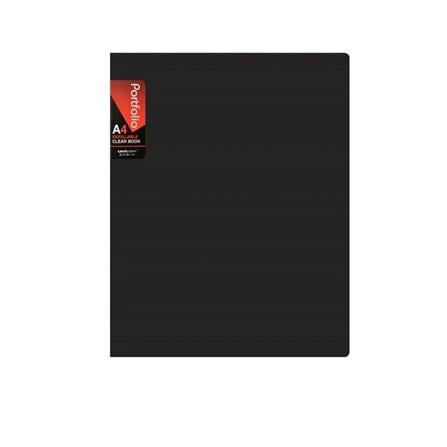 UNICORN PORTFOLIO CLEAR BOOK UCB-A4-20RB-20MM 6'S/PACK BLACK