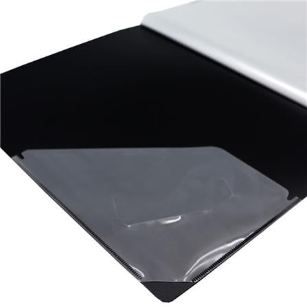 UNICORN A4 CLEAR BOOK BK UCB-40HTH 6'S/PACK BLACK COVER