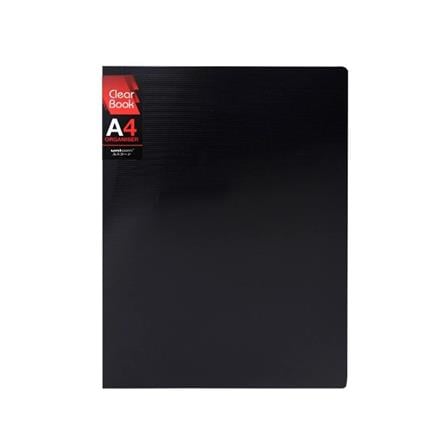 UNICORN A4 CLEAR BOOK BK UCB-30HTH 6'S/PACK BLACK COVER