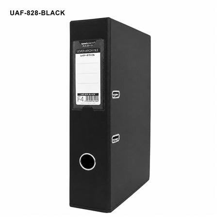 UNICORN F4 PVC ARCH FILE UAF-828-BLK 3''  6'S/PACK BLACK