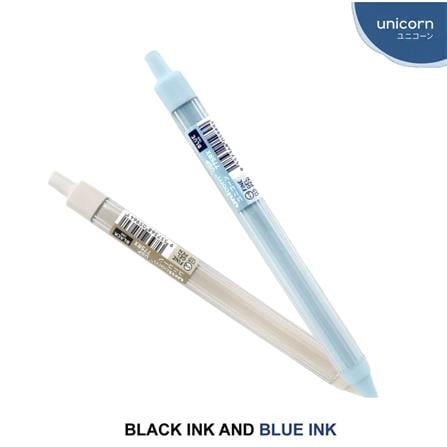 UNICORN GEL PEN UGP-775RX 2'S 0.5MM 1BLACK 1BLUE