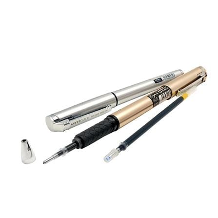 UNICORN SIGN-X GEL PEN UGP999GX SILVER 1.0MM BLACK