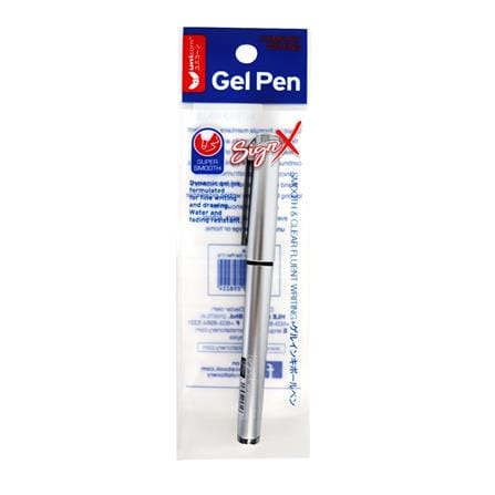 UNICORN SIGN-X GEL PEN UGP999GX SILVER 1.0MM BLACK
