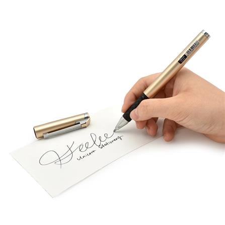 UNICORN SIGN-X GEL PEN UGP-999GX GOLD 1.0MM BLACK
