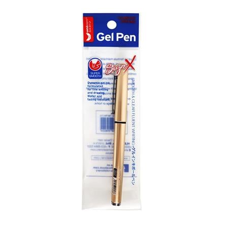 UNICORN SIGN-X GEL PEN UGP-999GX GOLD 1.0MM BLACK