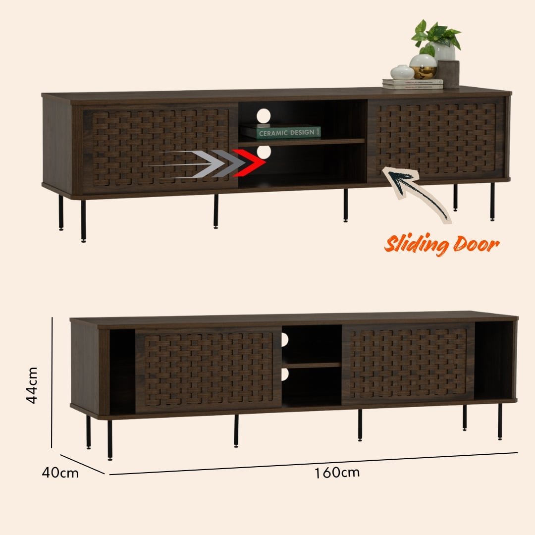 TV CABINET NUHOOM KRABI 1.6M WALNUT