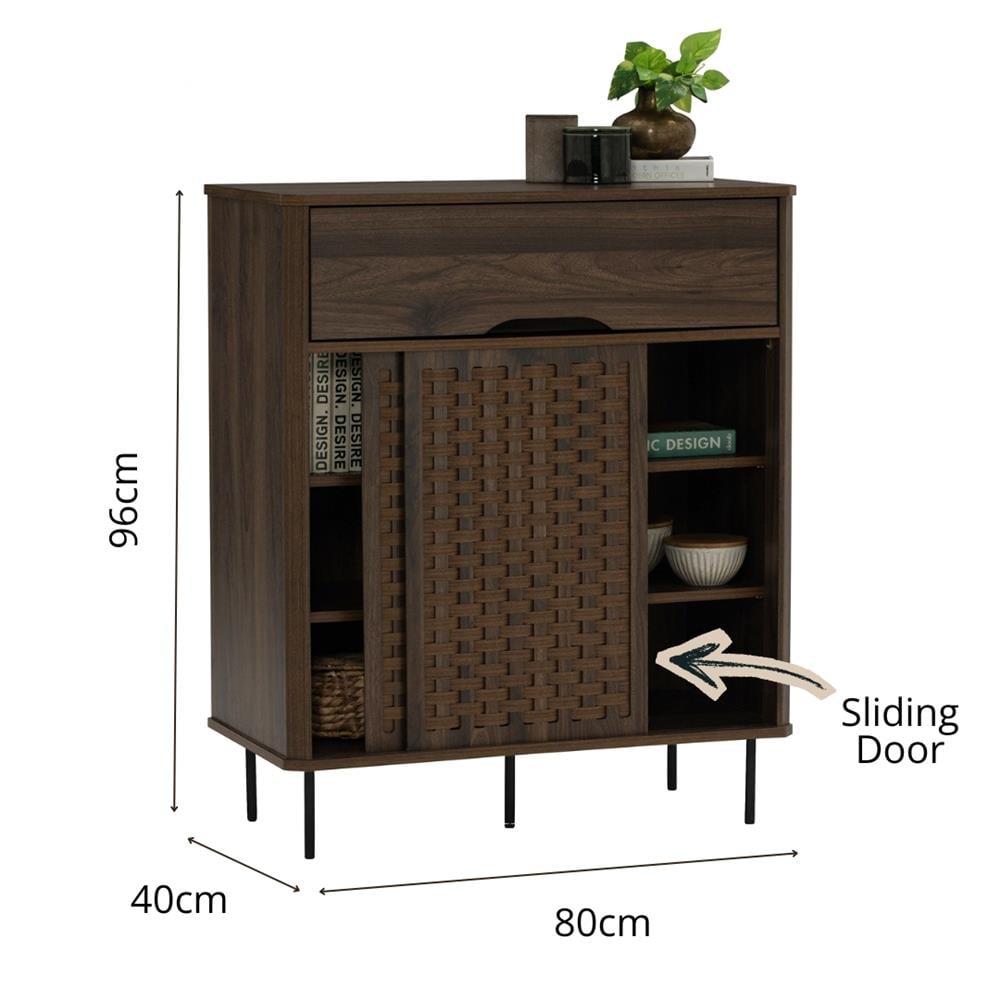 SHOE CABINET NUHOOM KRABI WALNUT