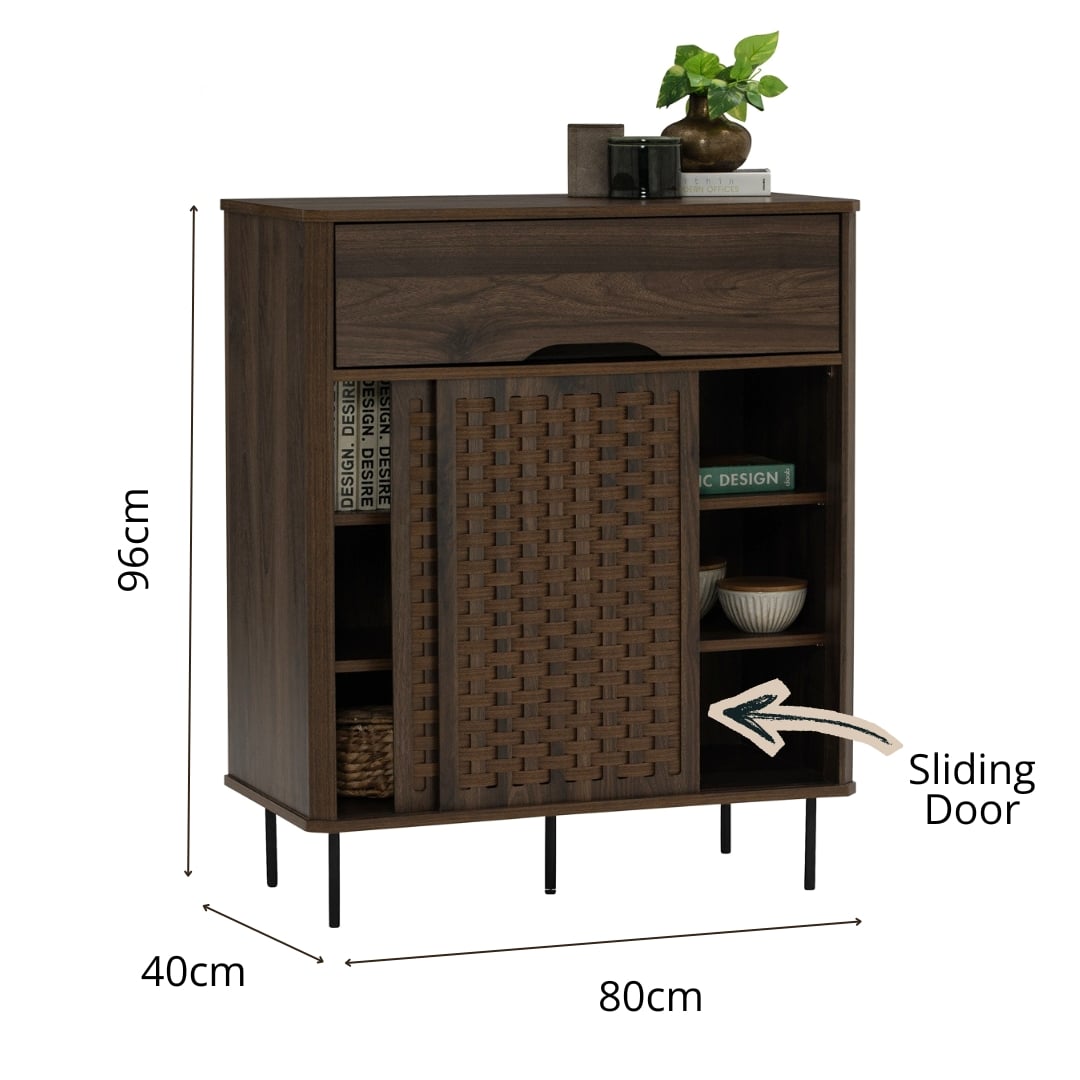 SHOE CABINET NUHOOM KRABI WALNUT