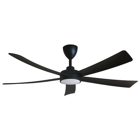 ALPHA CEILING FAN JUNO 5BLADE LED MATTE BLACK 56"